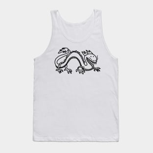 Dragon Line Art Tank Top